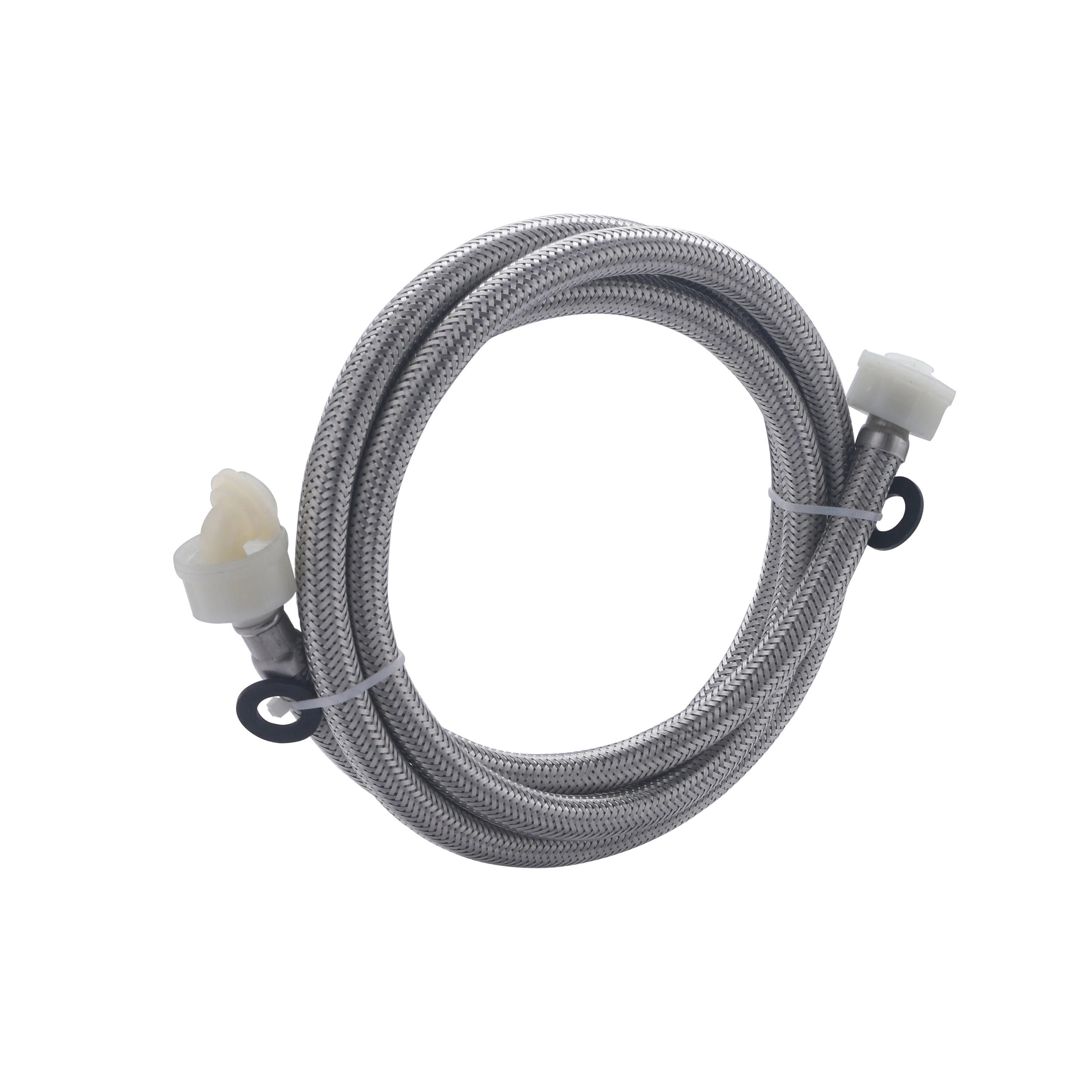 Tuyau inox machine à laver alimentation femelle 3/4 - femelle 3/4 coudé - Image 4