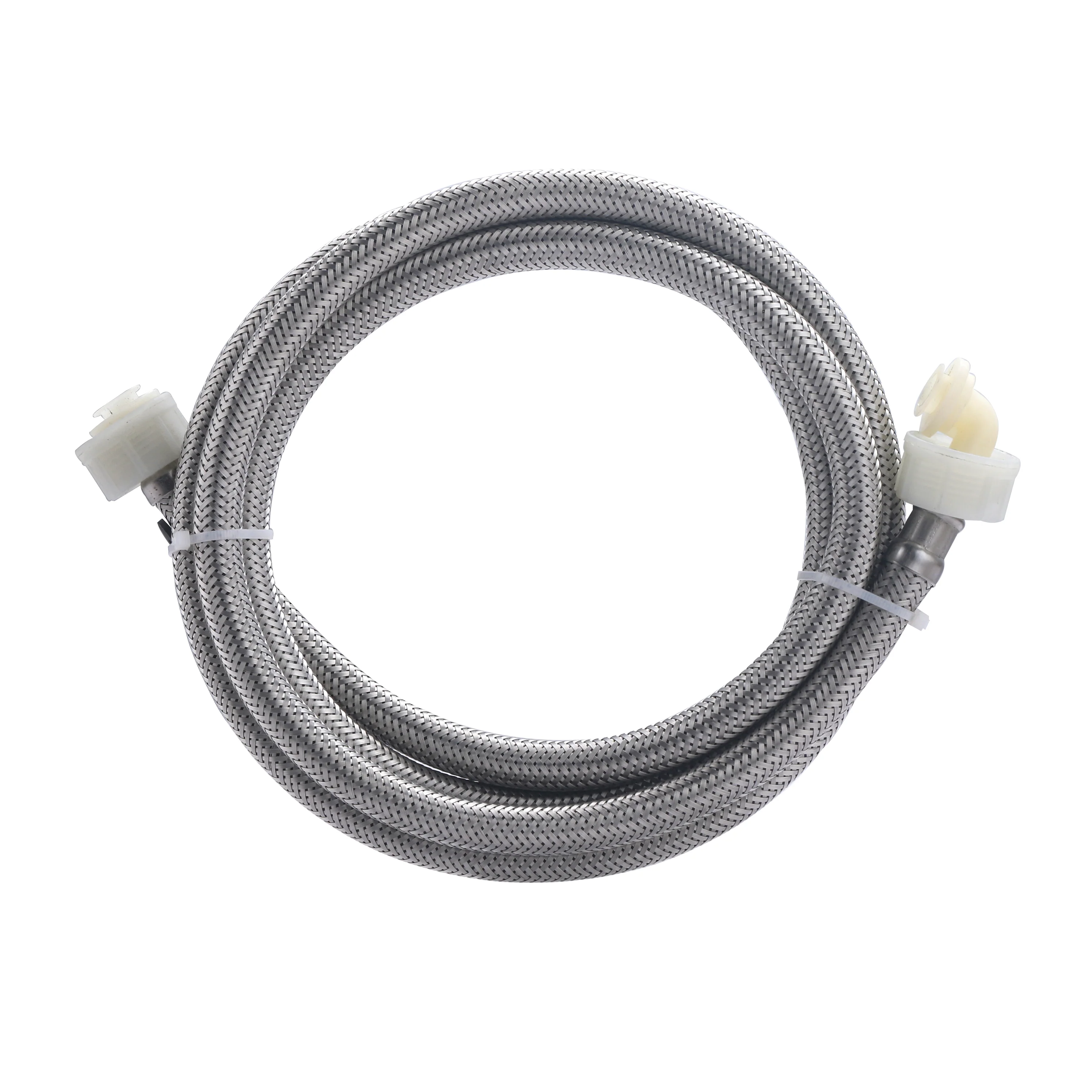 Tuyau inox machine à laver alimentation femelle 3/4 - femelle 3/4 coudé - Image 5