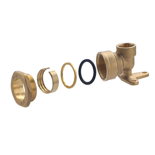 Raccord PE Laiton Coude Applique - Image 14