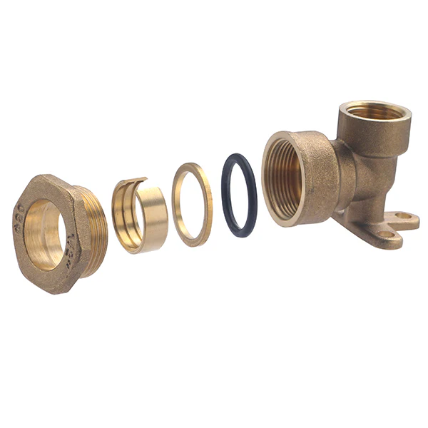 Raccord PE Laiton Coude Applique - Image 7