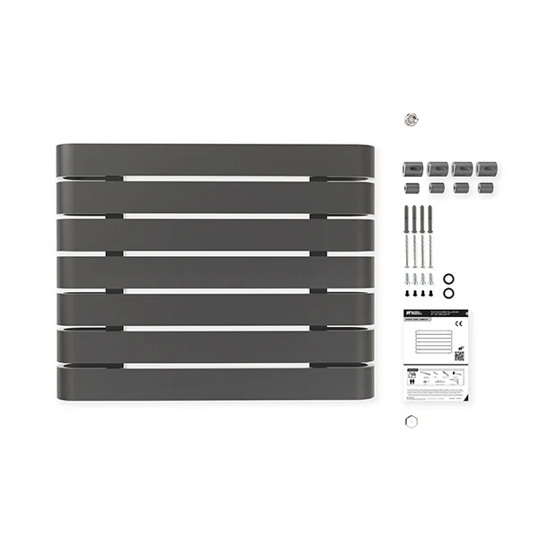 Radiateur horizontal anthracite LEMINA - Image 3