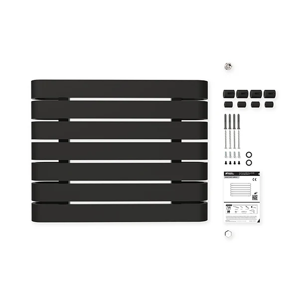 Radiateur horizontal noir LEMINA - Image 3