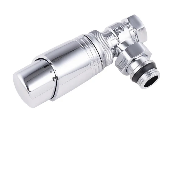 Robinet thermostatique chrome pour radiateur