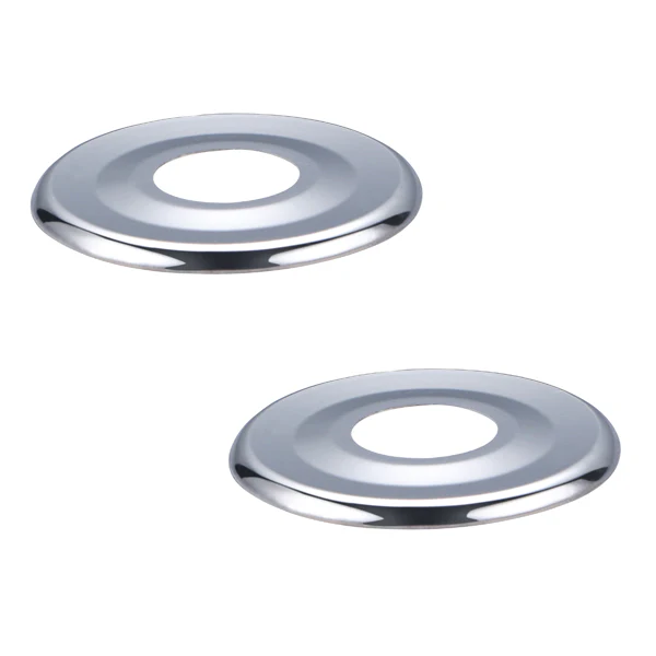Paire de rosaces plates