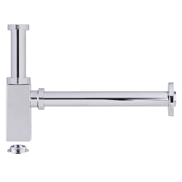 Siphon de lavabo carré en laiton - Image 4